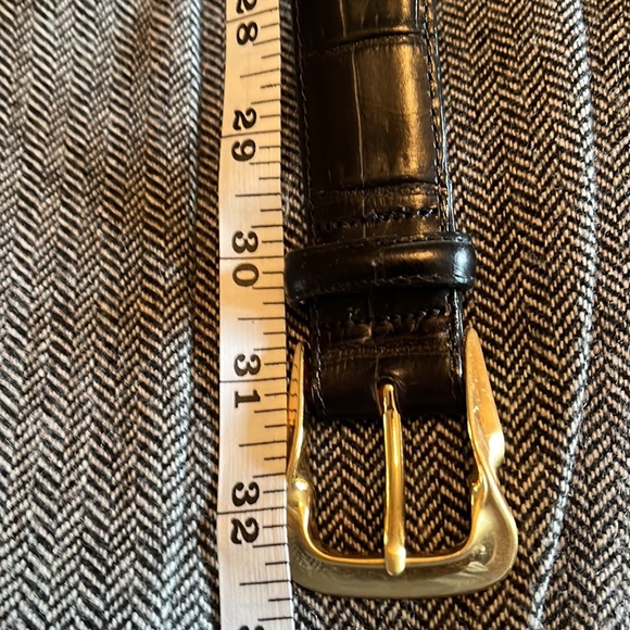 Brighton black and gold croc vintage belt xsmall - Picture 4 of 5